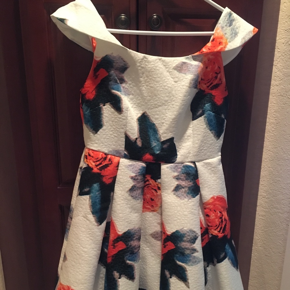 White floral dress